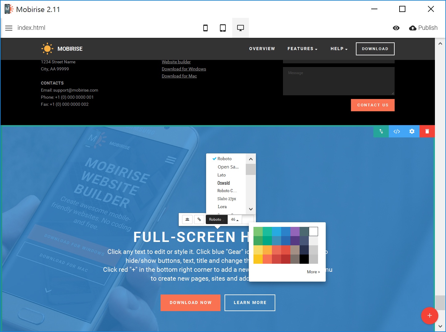  Responsive Web Page  Creator 