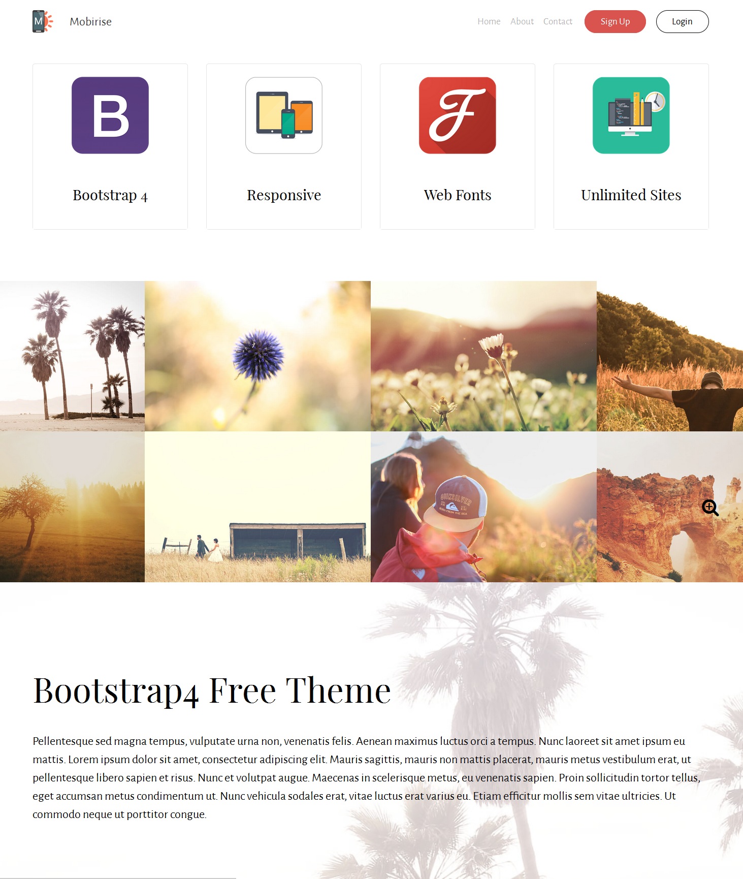 HTML5 Bootstrap Blog Theme