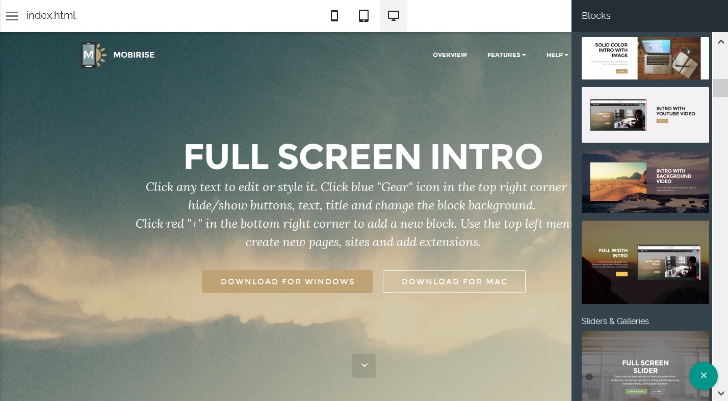 HTML5 Web Template