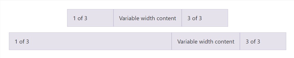 Variable width content